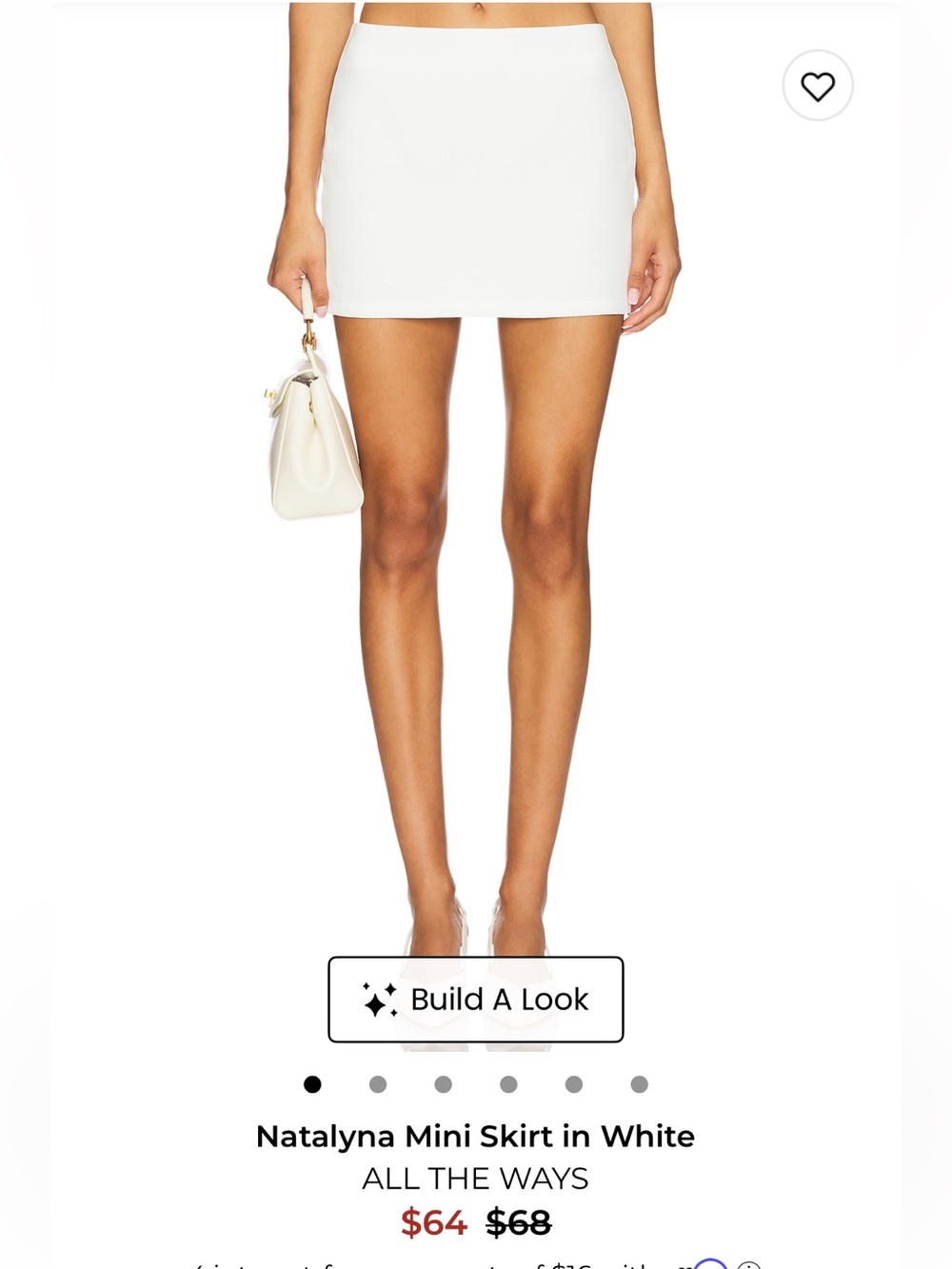 REVOLVE ALL THE WAYS Natalyna Mini Skirt in White